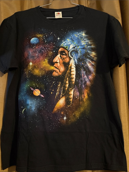 Fruit of the Loom Other - Vintage Y2K Native American galaxy T-shirt